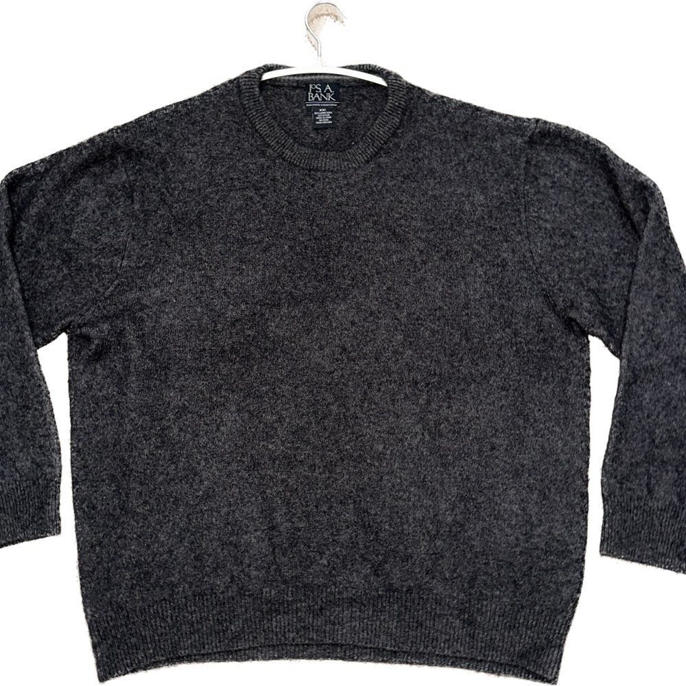 Jos. A. Bank Gray Crewneck Cashmere Sweater